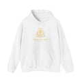 Lion Avenue Crest Hoodie — Elegant Gold Emblem Pullover